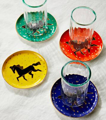 Cheval set of 4 porcelain coasters | Jonathan Adler