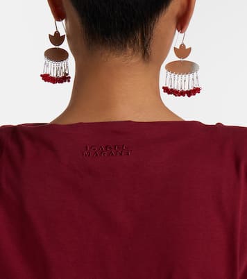 Sebani asymmetric cotton T-shirt | Isabel Marant