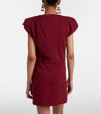 Sebani asymmetric cotton T-shirt | Isabel Marant