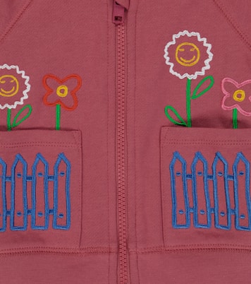 Embroidered zipped hoodie | Stella McCartney Kids
