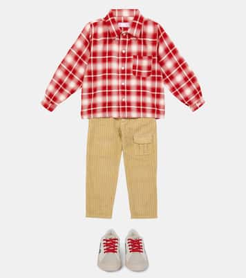 Checked cotton flannel shirt | ERL Kids