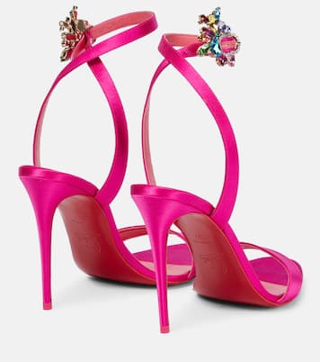 Sandalen Goldie Joli 100 aus Satin | Christian Louboutin