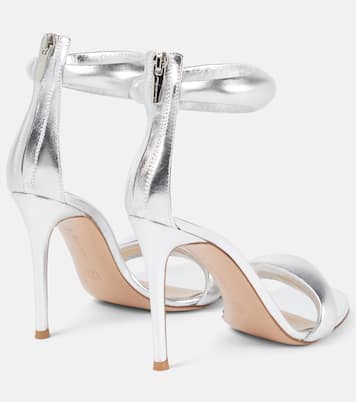 Sandalen Bijoux 105 aus Metallic-Leder | Gianvito Rossi
