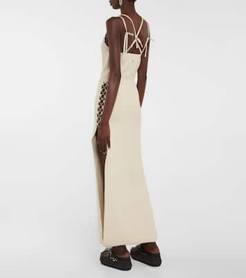 Verziertes Midikleid aus Strick | Rabanne