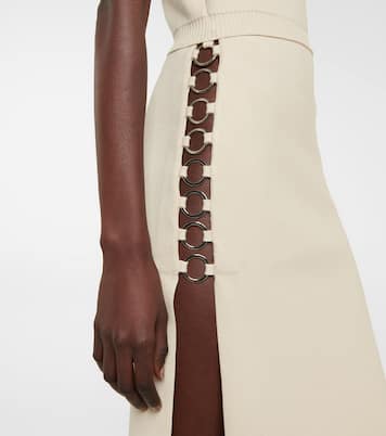 Verziertes Midikleid aus Strick | Rabanne