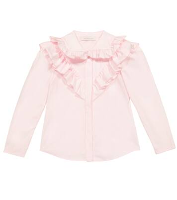 Cotton poplin shirt | Monnalisa
