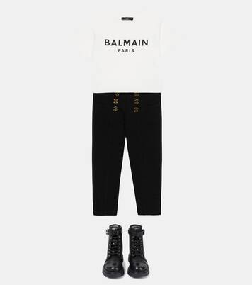 Logo cotton T-shirt | Balmain Kids