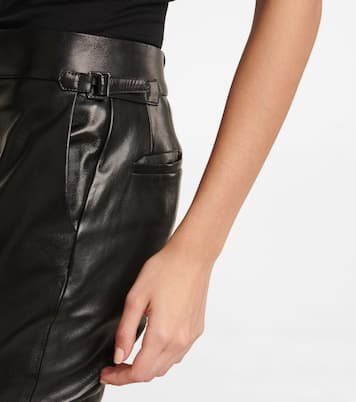 Mid-Rise-Schlaghose aus Leder | Tom Ford