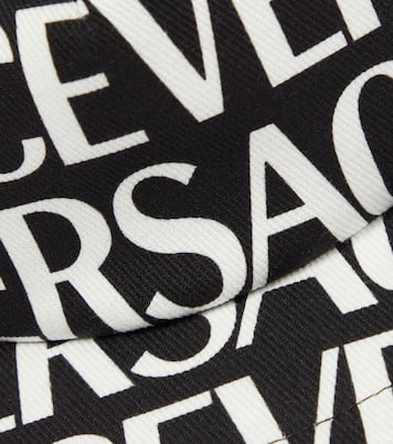 Casquette en coton mélangé à logo | Versace Kids