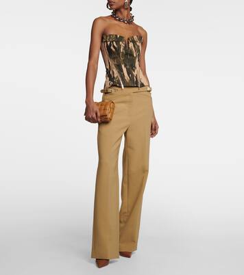 Bedrucktes Top aus Twill | Dion Lee