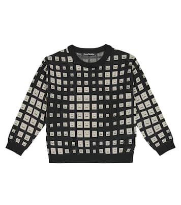 Face jacquard wool sweater | Acne Studios Kids