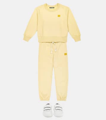 Face cotton sweatpants | Acne Studios Kids