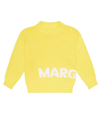 Logo cotton-blend sweater | MM6 Maison Margiela Kids