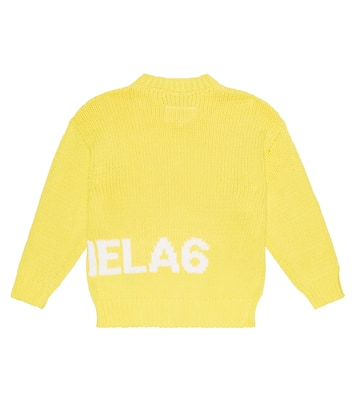Logo cotton-blend sweater | MM6 Maison Margiela Kids