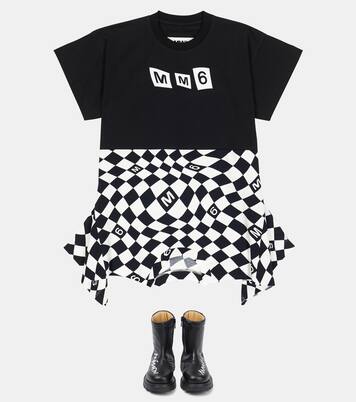 Logo print dress | MM6 Maison Margiela Kids
