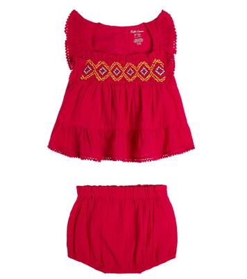 Baby - Camicia e culottes in cotone | Polo Ralph Lauren Kids