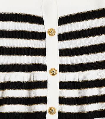 Baby striped wool-blend cardigan | Balmain Kids