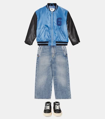 Appliqué varsity jacket | MM6 Maison Margiela Kids