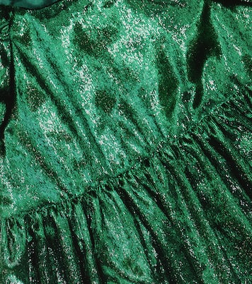 Balloon-sleeve velvet dress | Paade Mode