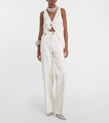 Verzierte Schlaghose aus Wolle | Area