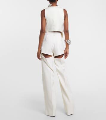 Verzierte Schlaghose aus Wolle | Area