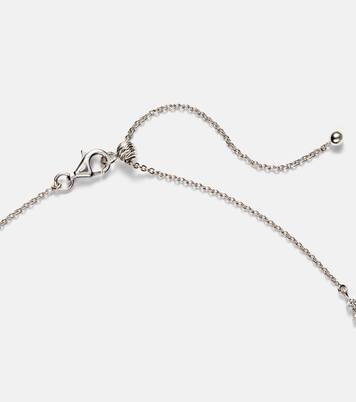 Choker Marquise en or blanc 18 ct, diamants et émail | Kamyen