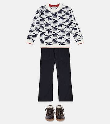 Pull intarsia en laine | Bonpoint