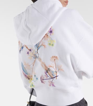 Printed cropped hoodie | Off-White