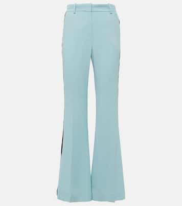 Velvet-trimmed cady flared pants | Nina Ricci