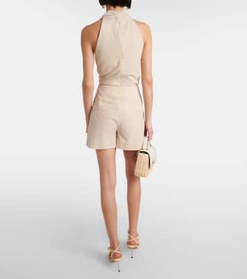Shorts Haina de sirsaca de algodón | Veronica Beard