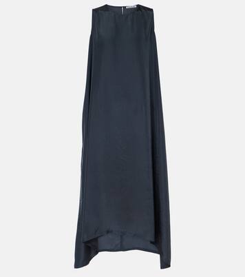 Robe asymétrique en satin | Acne Studios