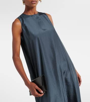 Robe asymétrique en satin | Acne Studios