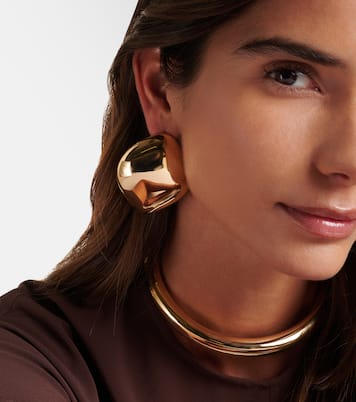 Puffy Cushion 10kt gold-plated earrings | Jennifer Fisher