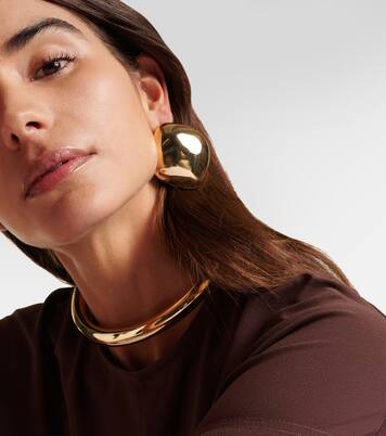 Puffy Cushion 10kt gold-plated earrings | Jennifer Fisher