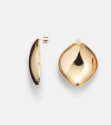 Puffy Cushion 10kt gold-plated earrings | Jennifer Fisher
