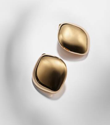 Puffy Cushion 10kt gold-plated earrings | Jennifer Fisher