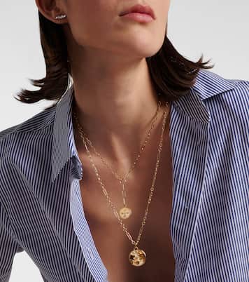 Refined Clip 18kt gold chain necklace with diamonds | FoundRae