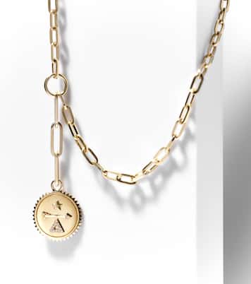 Refined Clip 18kt gold chain necklace with diamonds | FoundRae