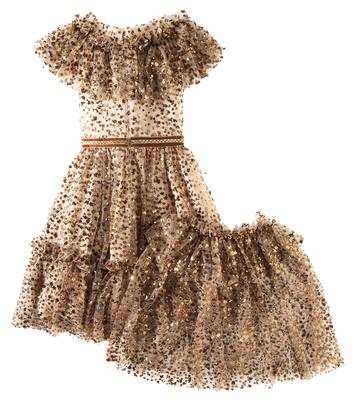 Sequined tulle cape and dress set | Patachou