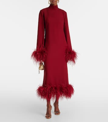 Midikleid Gina mit Federn | Taller Marmo