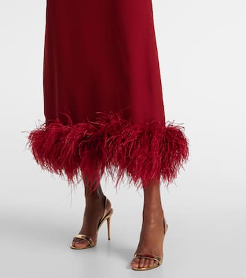 Midikleid Gina mit Federn | Taller Marmo