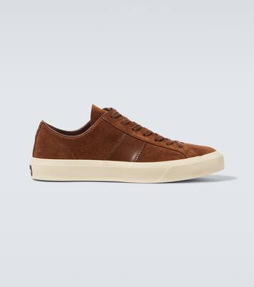 Cambridge logo suede sneakers | Tom Ford