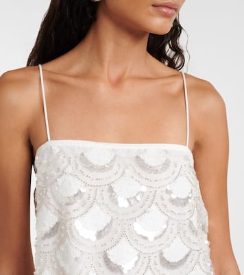 Cropped-Top mit Pailletten | Rotate