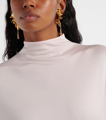 Tidal gold-plated drop earrings | Khaite