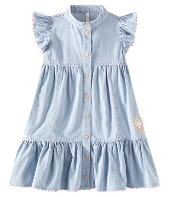 Wylie striped denim dress | Zimmermann Kids