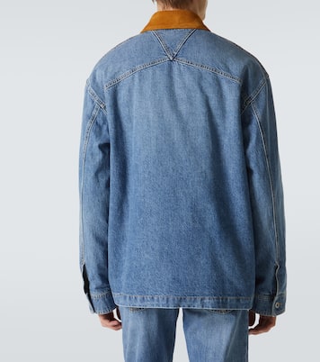 Chaqueta de denim con ante | Bottega Veneta