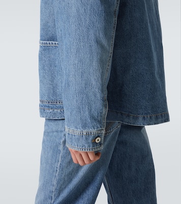 Chaqueta de denim con ante | Bottega Veneta