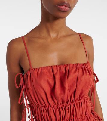 Robe midi Eze en lin | Asceno