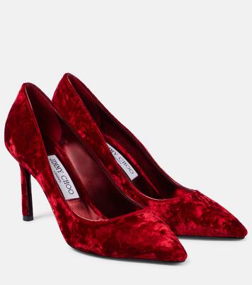 Romy 85 velvet pumps | Jimmy Choo