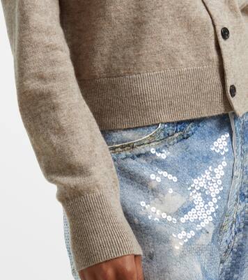 Cardigan Keny Face en laine | Acne Studios